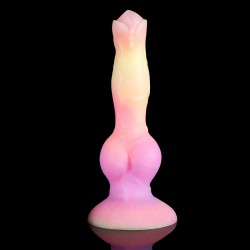 Alien Space Cock Glow in The Dark Silicone Dildo