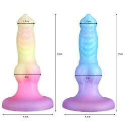 Alien Space Cock Glow in The Dark Silicone Dildo