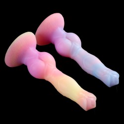 Alien Space Cock Glow in The Dark Silicone Dildo