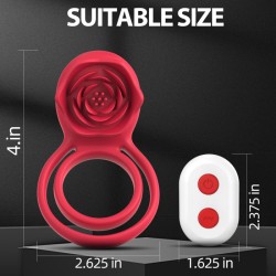 Petal-shaped Vibrating Penis Ring