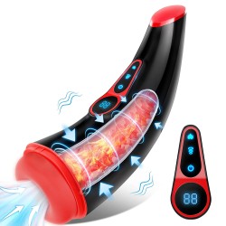 Powerful Sucking &amp; Vibrating Heating Masturbator