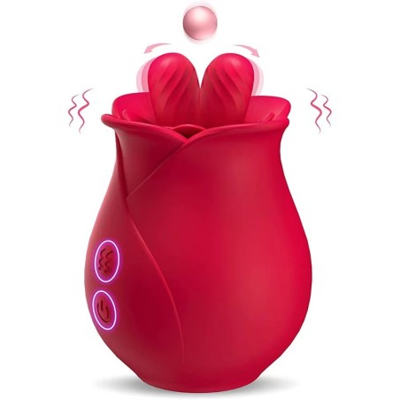 Romeo Double-pistil Rose Tongue-lickiing Vibrator