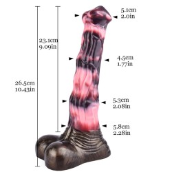 Simulated Animal Dildo 10.4 IN - J