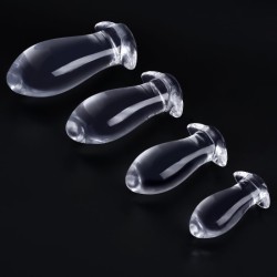 Dragon Egg Transparent PVC Butt Plug