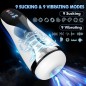 Suction &amp; Vibration Heating Blowjob Male Toy