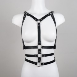 Punk Leather Lingerie Harness