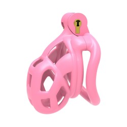 Cobra Chastity Cock Cage -Pink/Gray