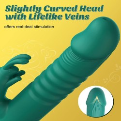 Thick Rabbit Thrusting Vibrator Dildo