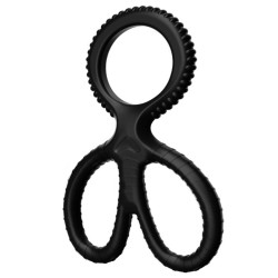 Scissors Silicone Cock Ring