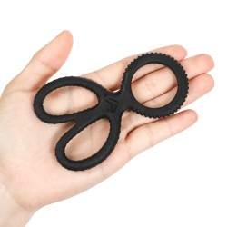 Scissors Silicone Cock Ring