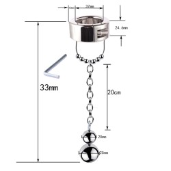 Scrotum Testicle Restraint CBT - Chain