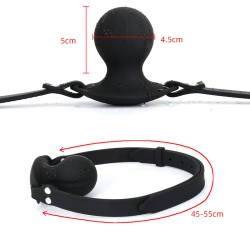 Silicone Electric Shock Ball Mouth Gag