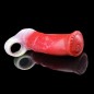 Colorful Extension Penis Sleeve - Red