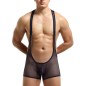 Hot Selling Pure Mesh Boxers Bodysuit