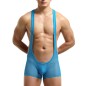 Hot Selling Pure Mesh Boxers Bodysuit