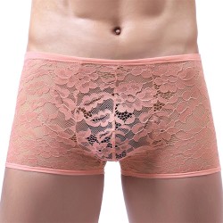 attractive lace gay low waist boxers men shorts