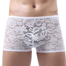 Attractive Lace Gay Low-waist Boxers Men Shorts