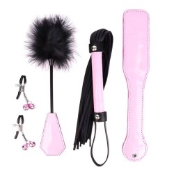 Patent Leather BDSM Kit - 4 pcs