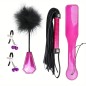 Patent Leather BDSM Kit - 4 pcs