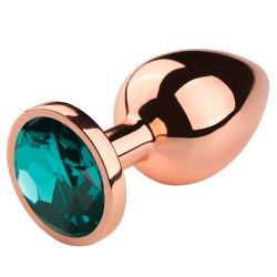 Rose Gold Anal Plug With Diamond