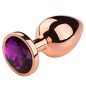 Rose Gold Anal Plug With Diamond