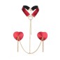 Heart Nipple Cover Chain O Ring Collar