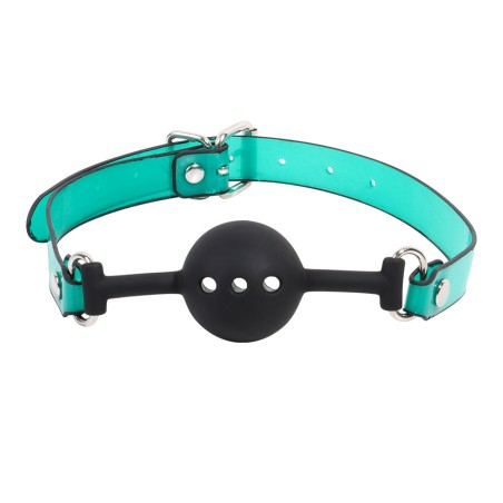 Leather Soft Silicone Mouth Ball Gag