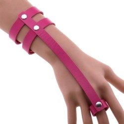 PU Leather Ring Wrist Bracelet