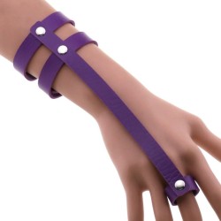 PU Leather Ring Wrist Bracelet