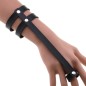 PU Leather Ring Wrist Bracelet