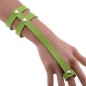 PU Leather Ring Wrist Bracelet