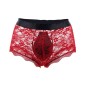 Men Transparent Lace Back Bandaged Boxers