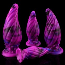 Luminous Spiral Cone Silicone Butt Plug