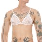 Alluring Mankini Lace Bra Adjustable For Men