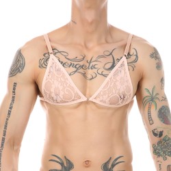 Alluring Mankini Lace Bra Adjustable For Men