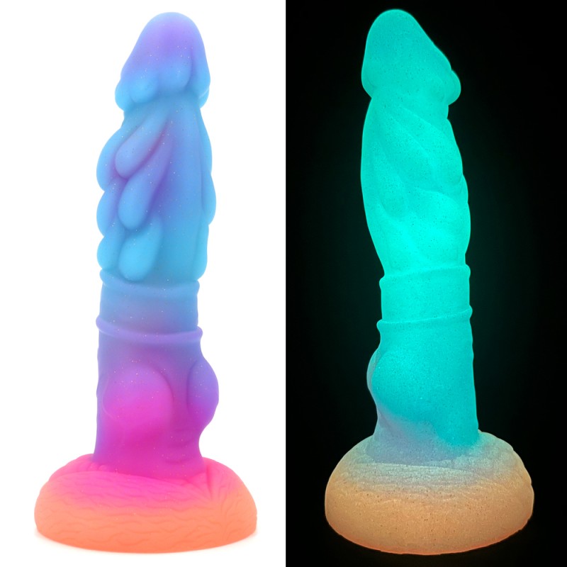 Mushroom Head Luminous Realistic Dildo