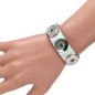 Button Lock Bracelet-  Laser