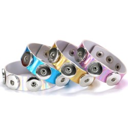 Button Lock Bracelet-  Laser