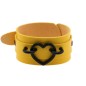 Punk PU leather Love Ring - Black