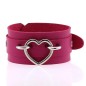 Punk PU leather Love Ring - Silver