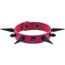 One Row Studded PU Leather Bracelet