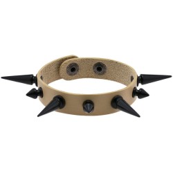 One Row Studded PU Leather Bracelet