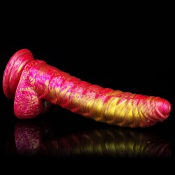 Mixed Colors Caterpillar Realistic Dildo