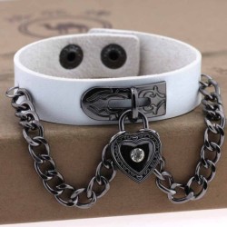 Heart-shaped Lock Bracelet