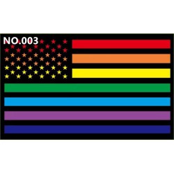 D702 Gay Pride LGBT Waving Flag