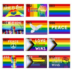 d700 love peace gay pride flag