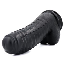 Reynold-10.8 Inch Large Ribbed Dildo