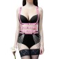 Buckled Leather Body Harness Gothic Bustier With Waist Chain