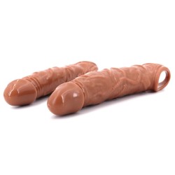 S/M Size Penis Extension Sleeve Reusable Condoms