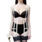 Leather Bondage Skirt Women Body Harness